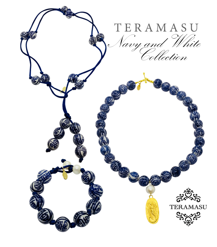 The Teramasu Navy and White Jewelry Collection