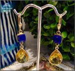 "Want It" Wednesday: Gorgeous Handmade Designer Teramasu Citrine and Lapis Drop Earrings